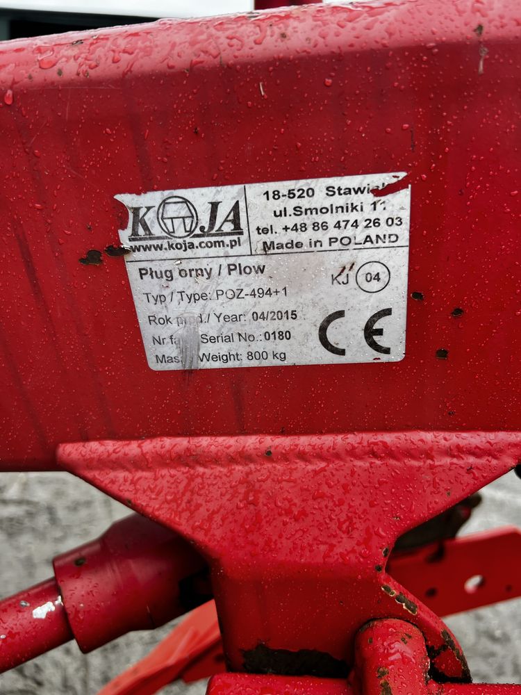 Pług zagonowy resor Koja Koya vario 4 +1