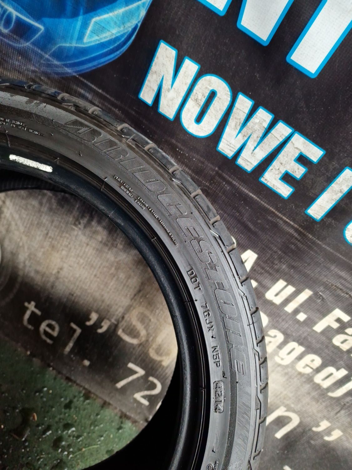 Opona letnia 245/40/18 97Y Bridgestone Potenza pojedyncza 7.6mm