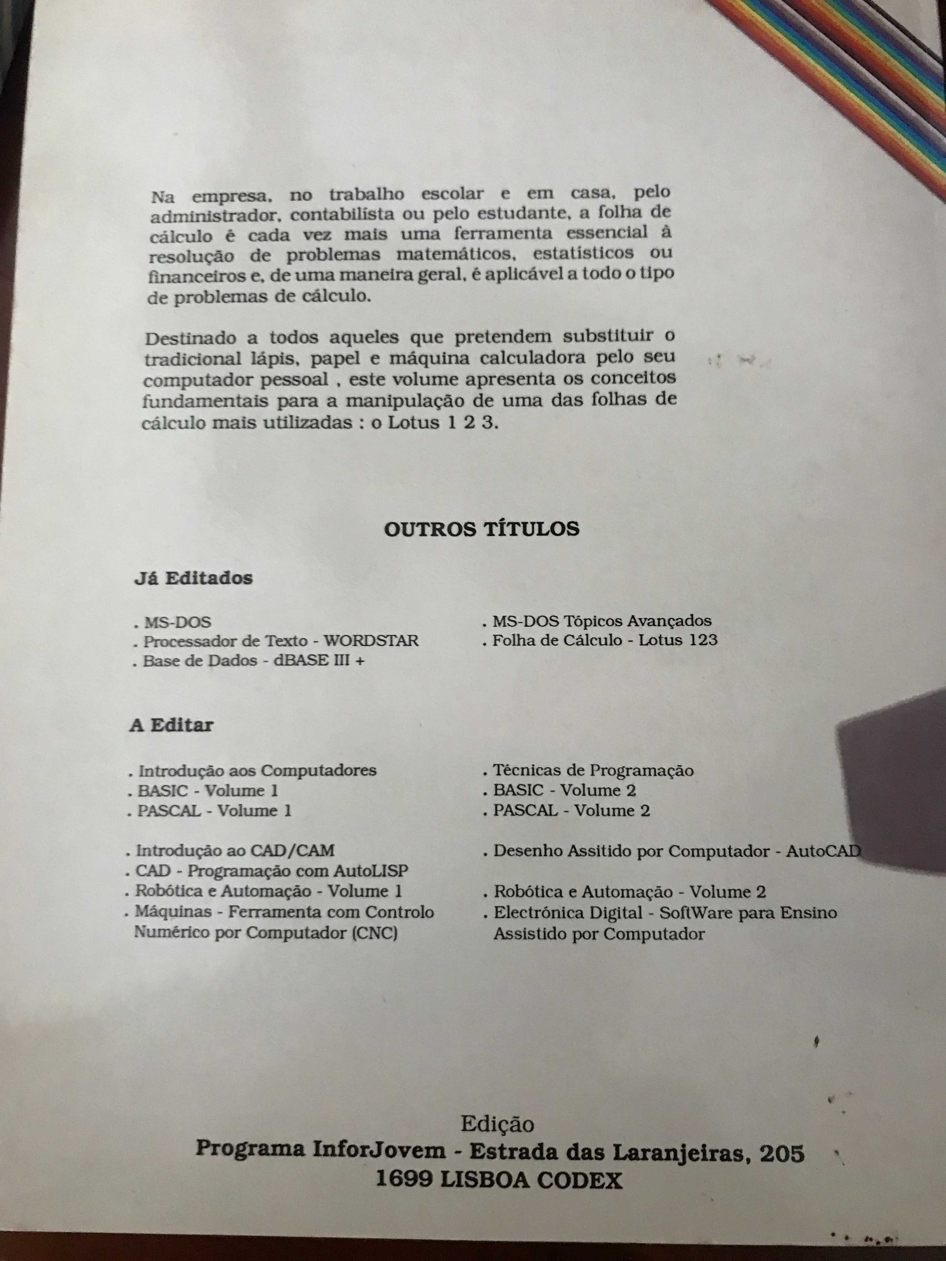 Manuais Inforjovem - Lotus 123 e dBase
