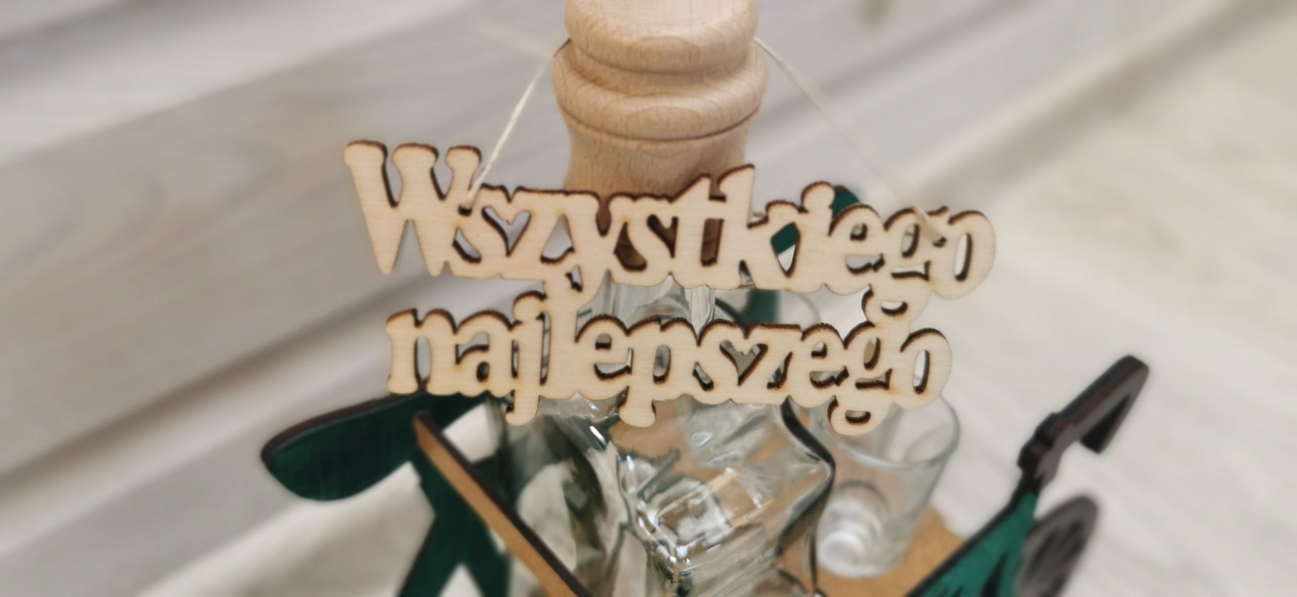 Karafka i 6 kieliszków Wszystkiego Najlepszego