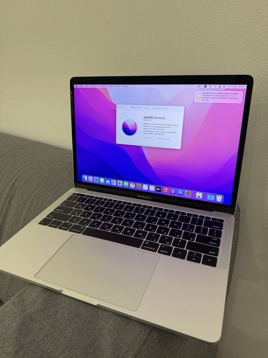 Macbook pro 13  2016 16 / 256 ssd   A1708 silver гарний стан .