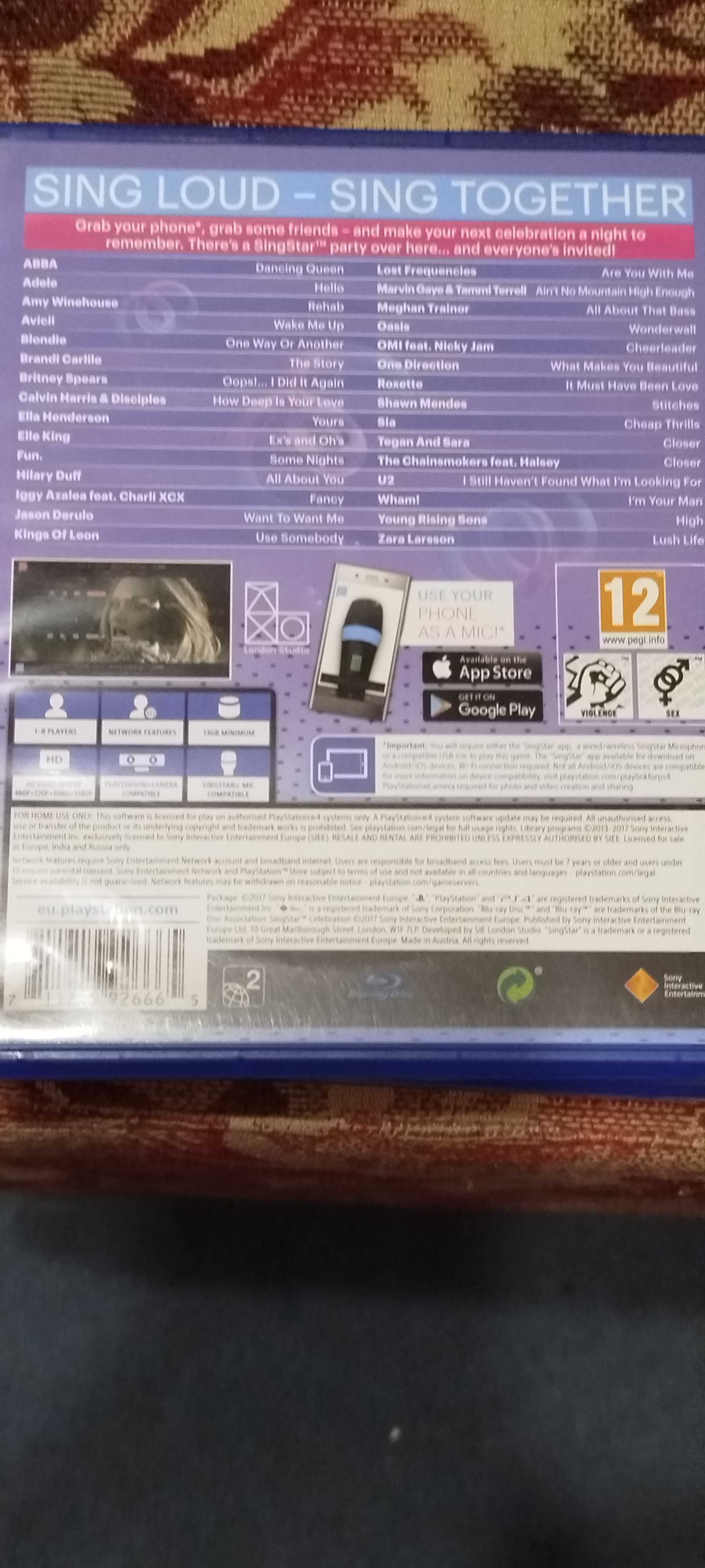 zestaw PS4 gry karaoke sing queen,singstar,2 mikrofony!