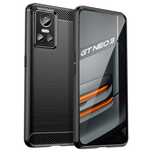 Carbon Etui Realme GT Neo 3 elastyczny silikonowy karbonowy czarne