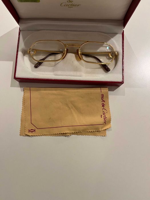 Óculos e Armação Cartier com Caixa Original - Vintage