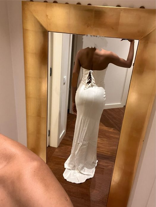 Vestido de noiva com capa personalizada TAM38