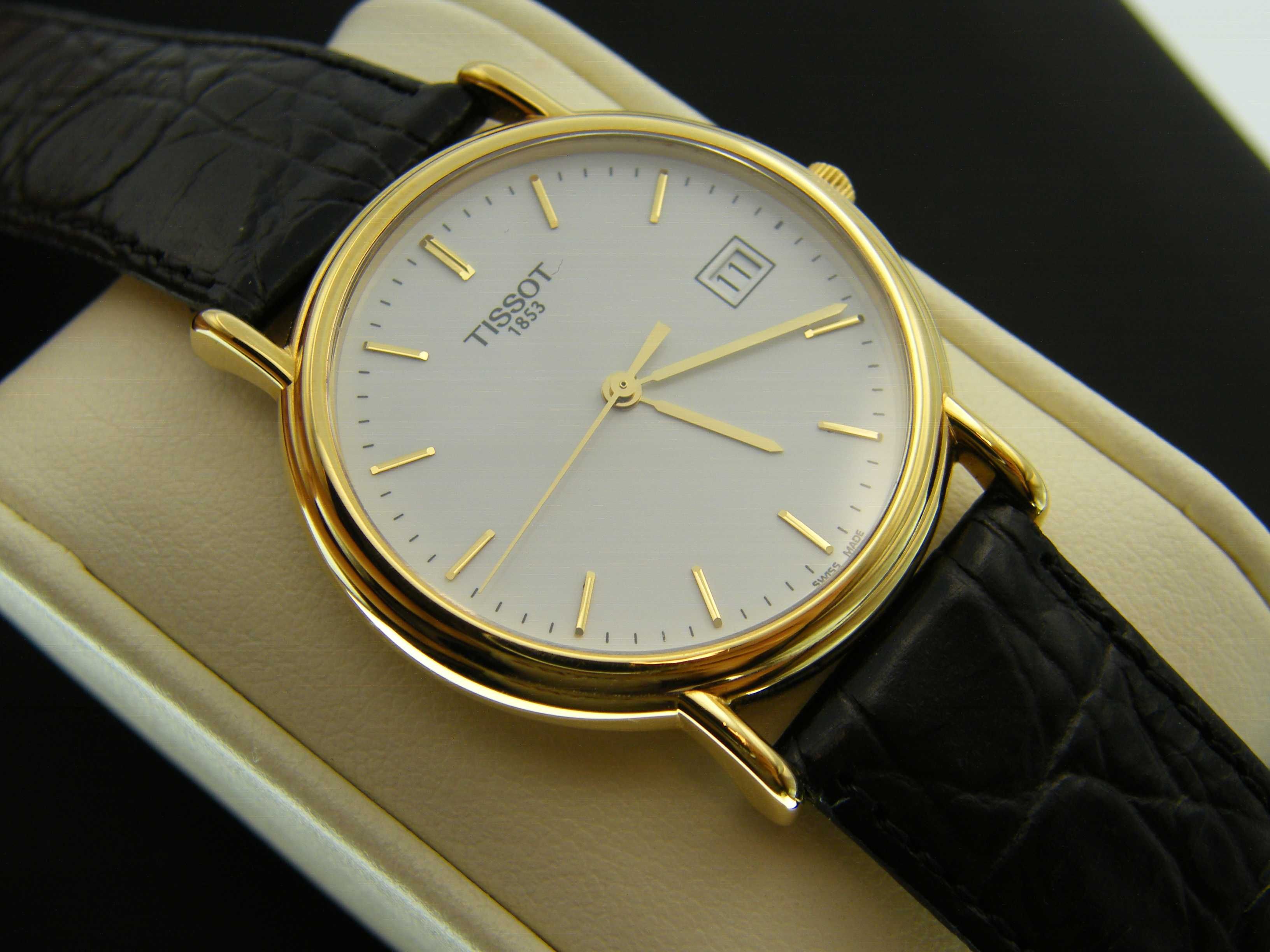 Tissot Gold Collection w 18k Złocie w Pełnym Komplecie