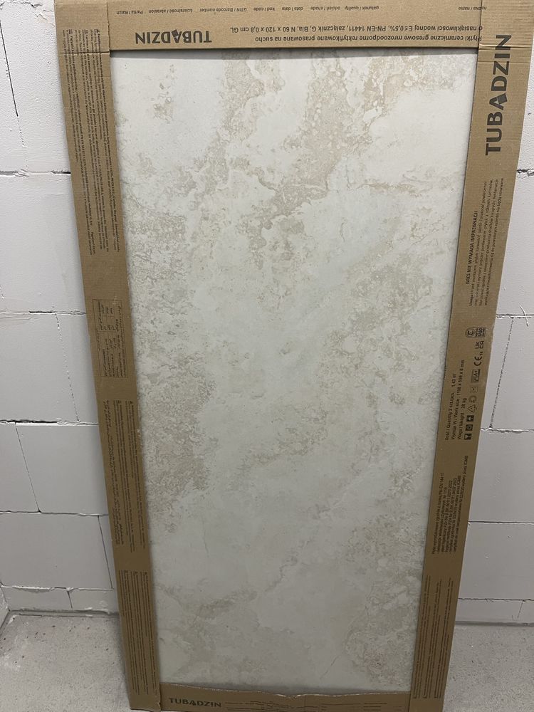 Tubądzin płytki Teri Ivory 120/60