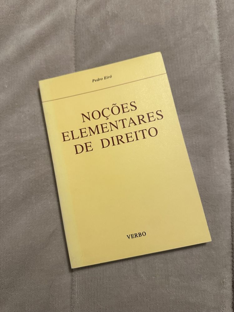 Livro / manual Noções Elementares de Direito