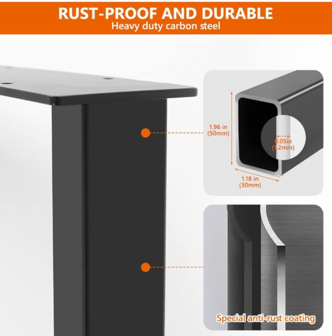 Zestaw 2 metalowych nóg stołowych 105 cm, Homtone

Nadaj nowe życie sw