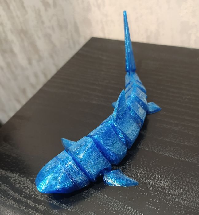 Релакс  игрушка Акула, сувенир, ASMR, 3D печать