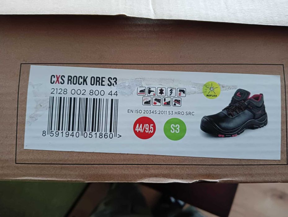 Nowe buty robocze z certyfikatem S3, roz. 44