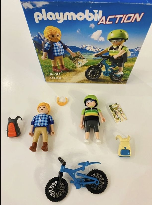 Playmobil 9129 Turyści w górach z pudełkiem unikat