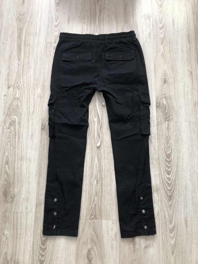Spodnie cargo Mnml pants drippin black kieszenie bojówki rick y2k USA