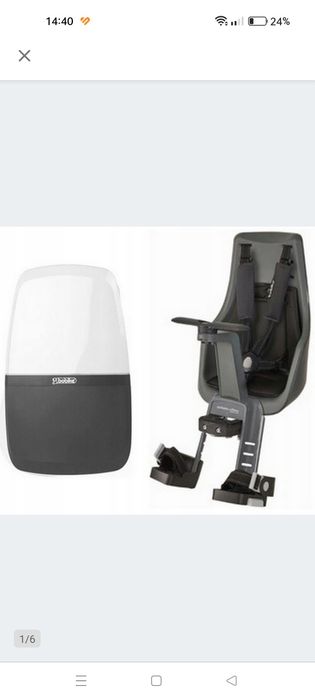 Bobike mini exclusive + osłona, fotelik rowerowy