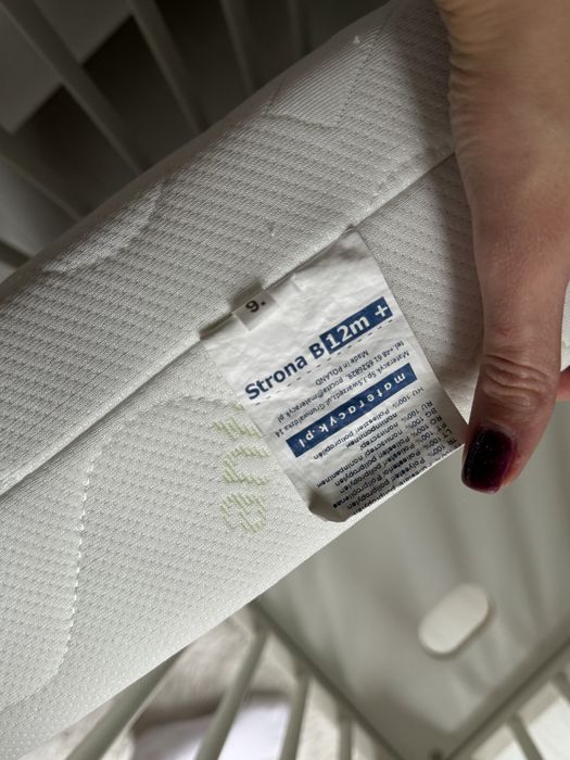 Łóżeczko Pinio z materacem 120x60cm