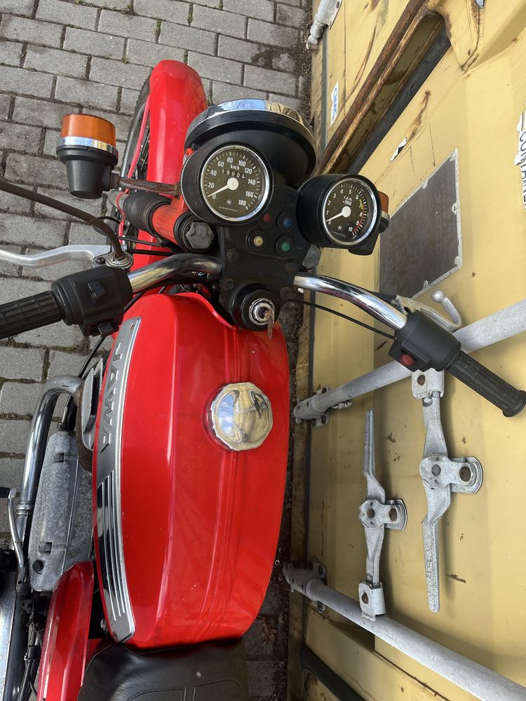 Jawa 350 z koszem