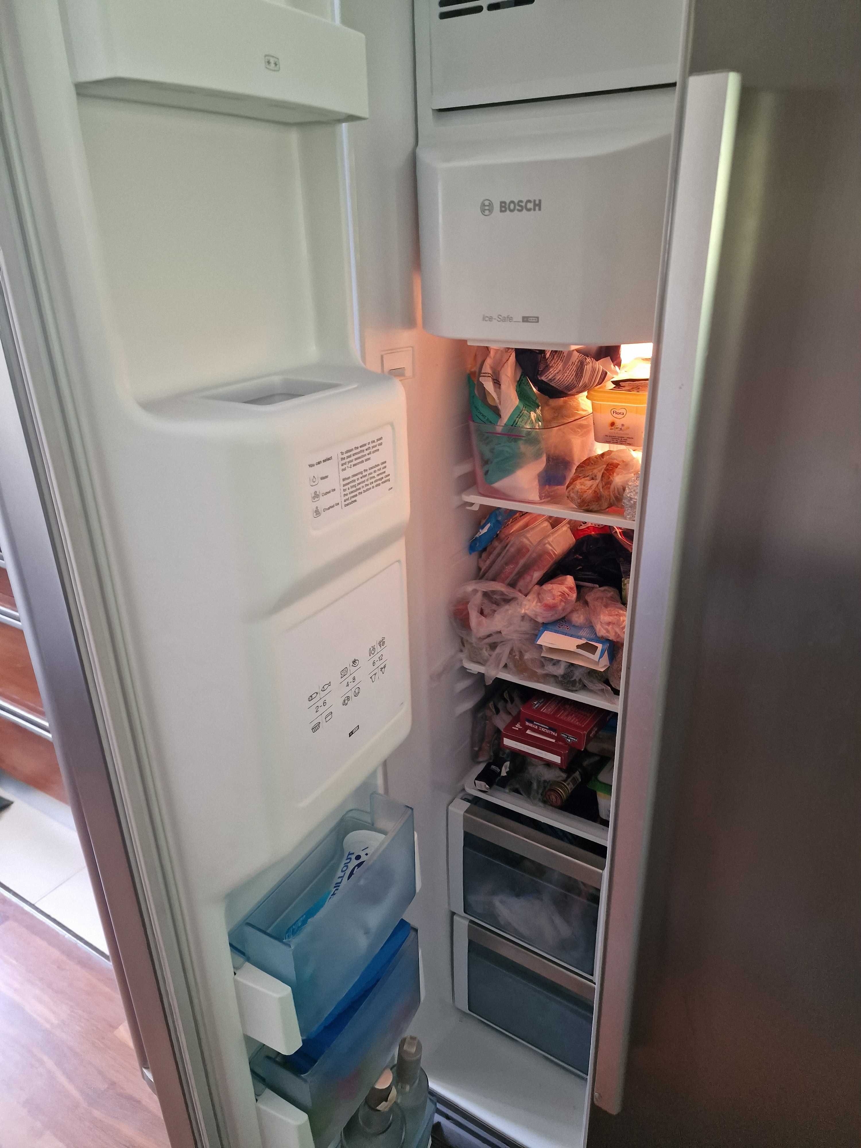 Lodówka Bosch KAN58A75 side by side inox srebrna
