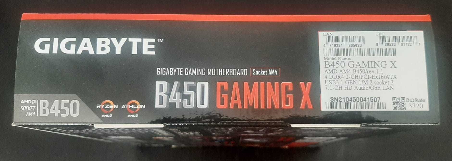 Motherboard Gigabyte B450 Gaming X