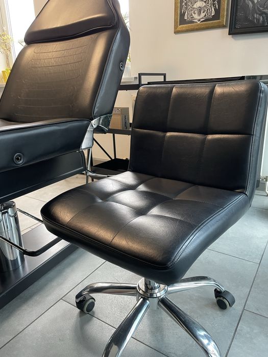 Leżanka fotel kosmetyczny do masażu tatuaż krzesło obrotowe