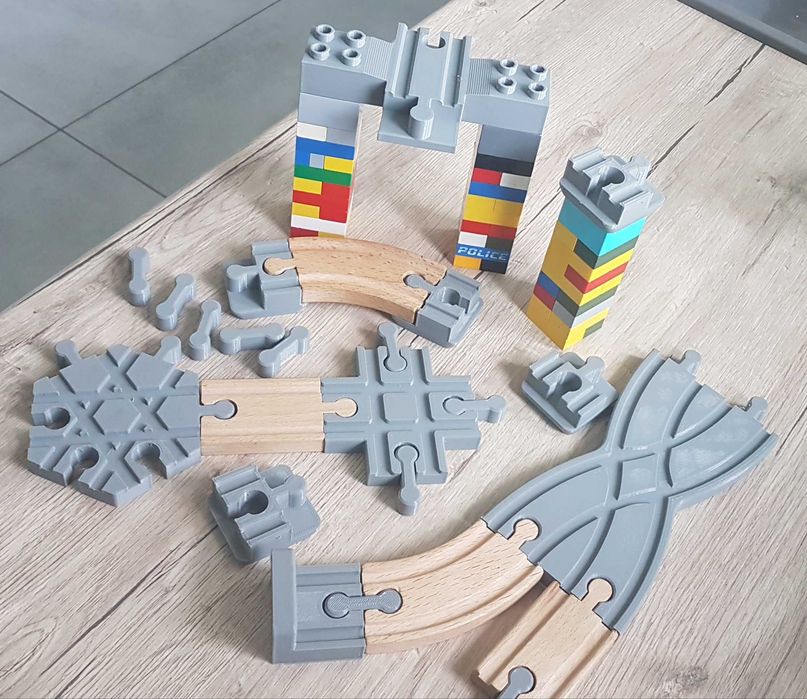 Lego duplo ikea brio lidl - Duży zestaw do toru drewnianego