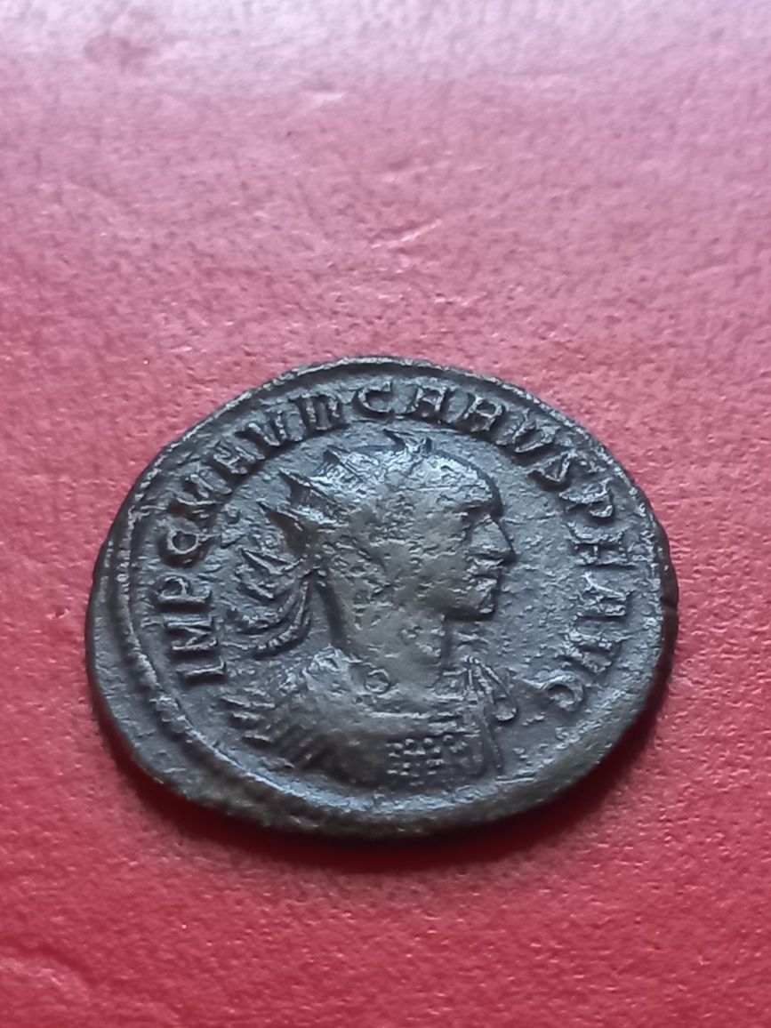 Rzym - Marek Aureliusz Karus, antoninian, brąz III wiek n.e.