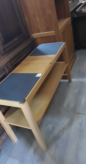 Stolik rtv jasny drewniany dębowy kamień nowoczesny solidny FV DOWÓZ