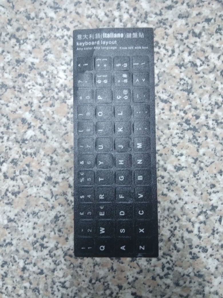 Keyboard layout - (Espanhol já fui vendido)Francês, Alemão e Italiano.