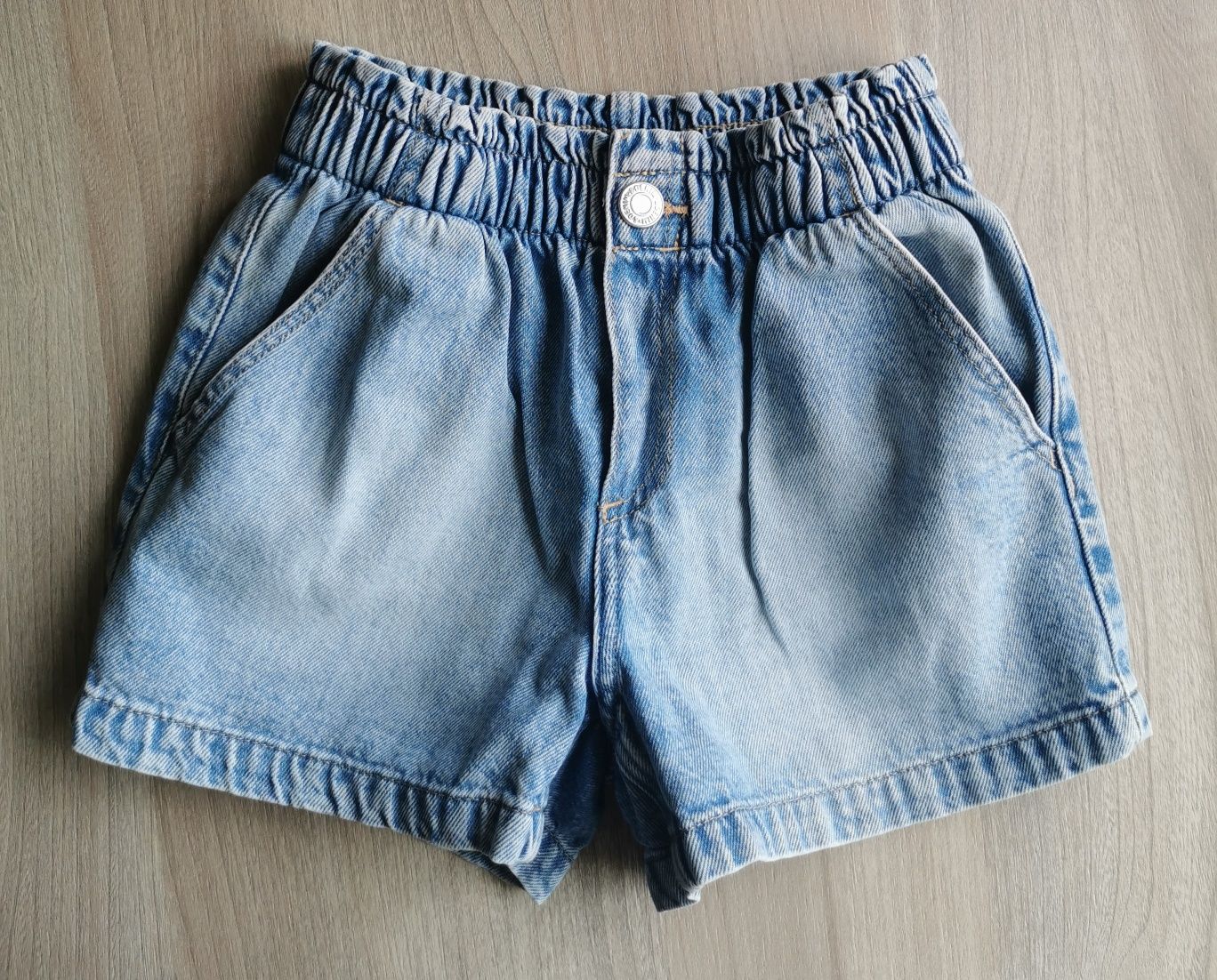 H&M krótkie spodenki jeans, rozm. 122 128 cm