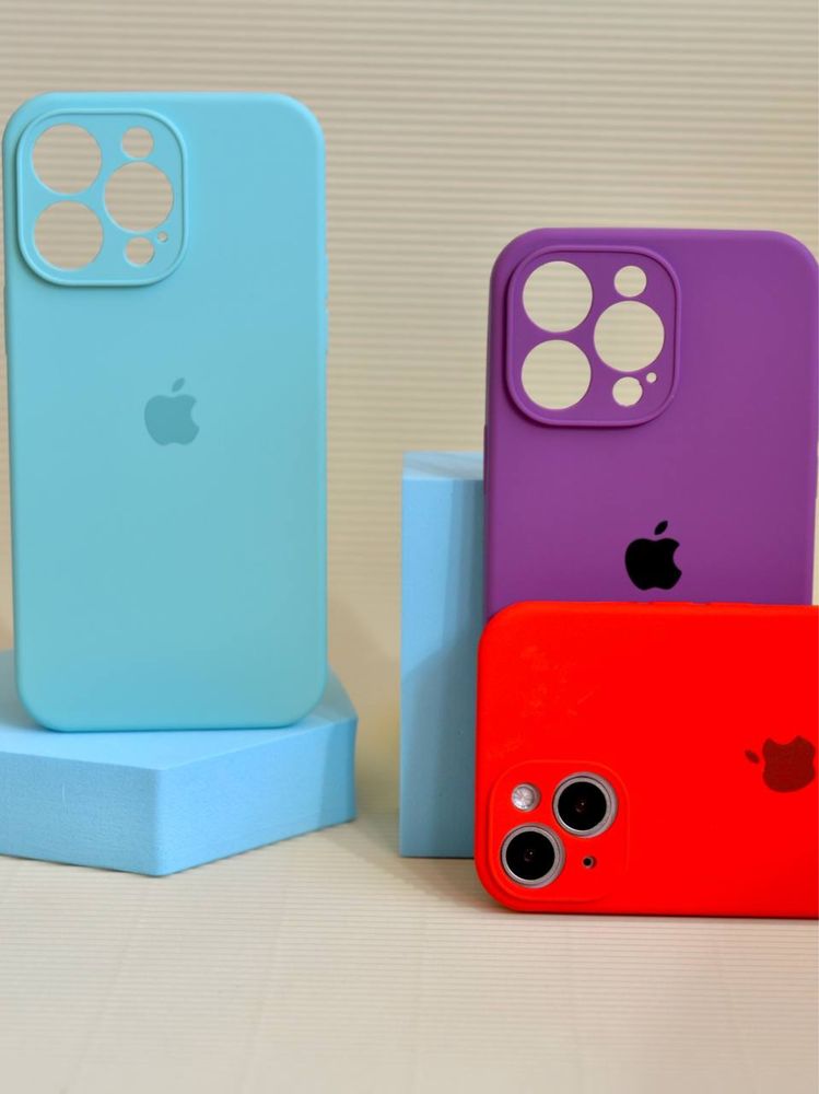 Силіконовий чохол silicone case iPhone 14 закрита камера