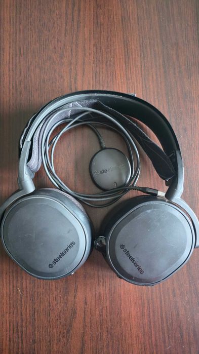 Bezprzewodowe słuchawki SteelSeries Arctis 7 | NOWE GĄBKI | Stan BDB