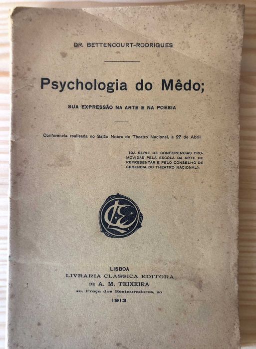 Psychologia do Mêdo - Bettencourt-Rodrigues