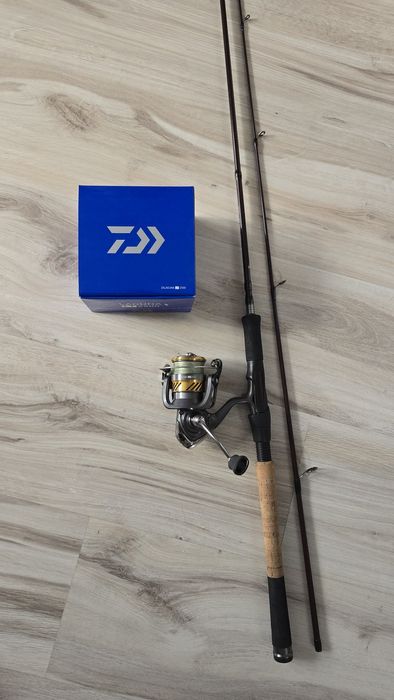 Zestaw spinningowy wędka + kołowrotek