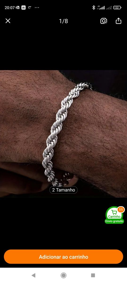 Conjunto Duas Pulseiras PRATA