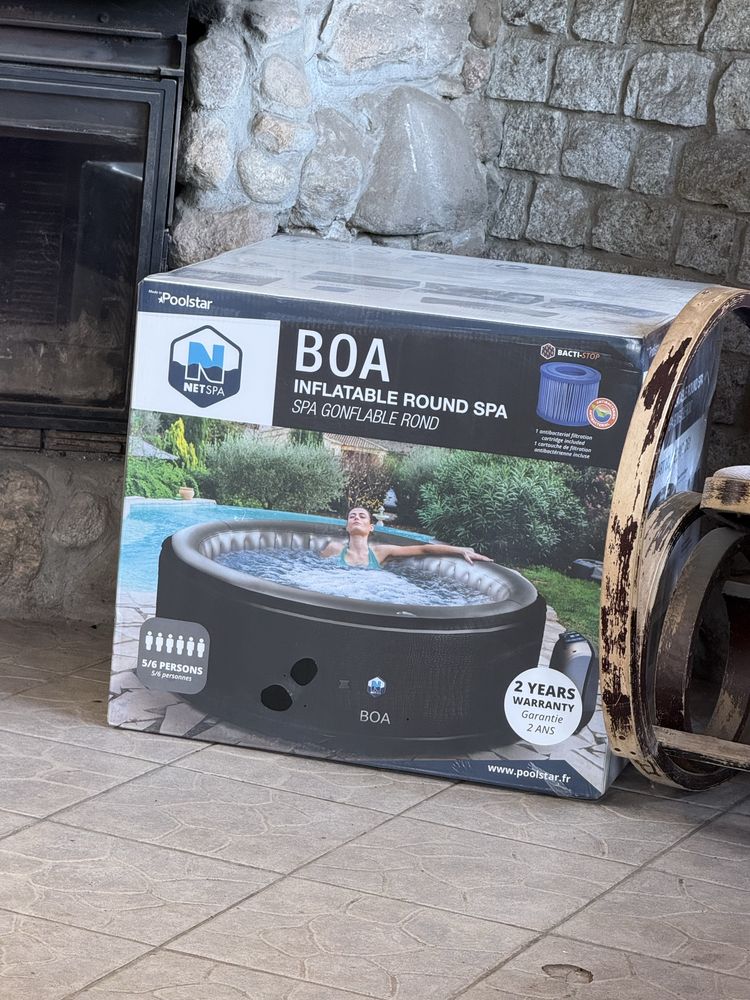 Jacuzzi Basen z hydromasażem nadmuchiwany okrągły Netspa 800 l