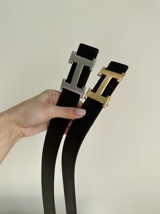 Pasek H 3.2 cm skora naturalna.