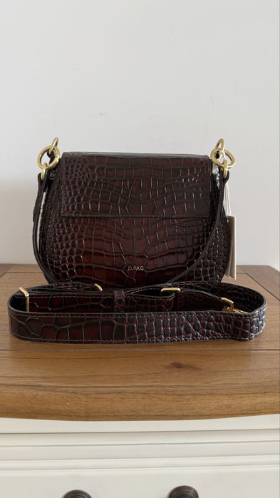 Daag nowa Olivia braz croco z paskiem o szer. 3 cm