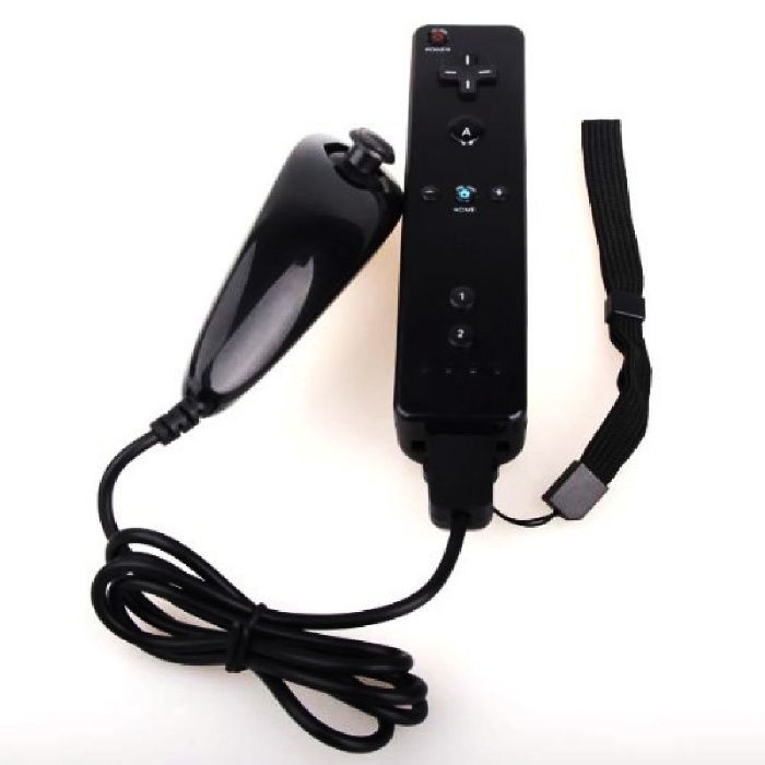 Comandos conjunto completo para a consola WII Nunchuk esq dta NOVO