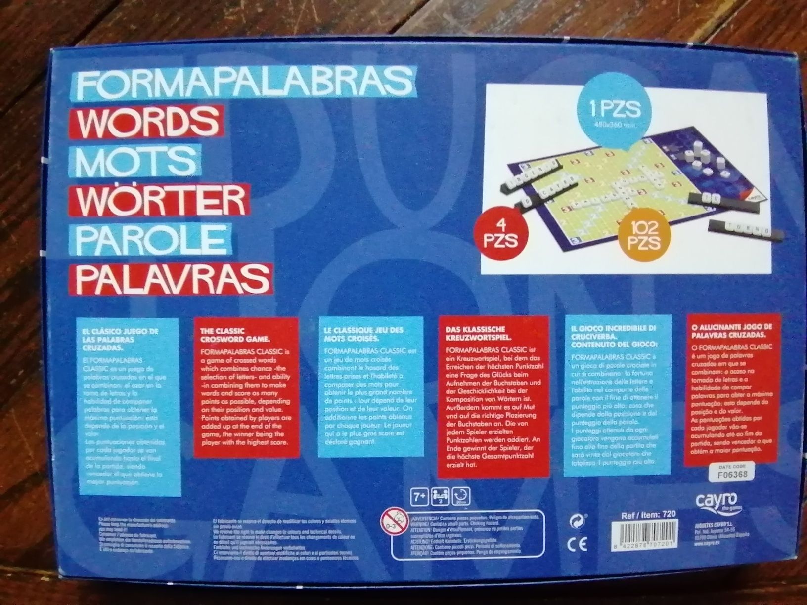 Jogo infantil "Palavras"