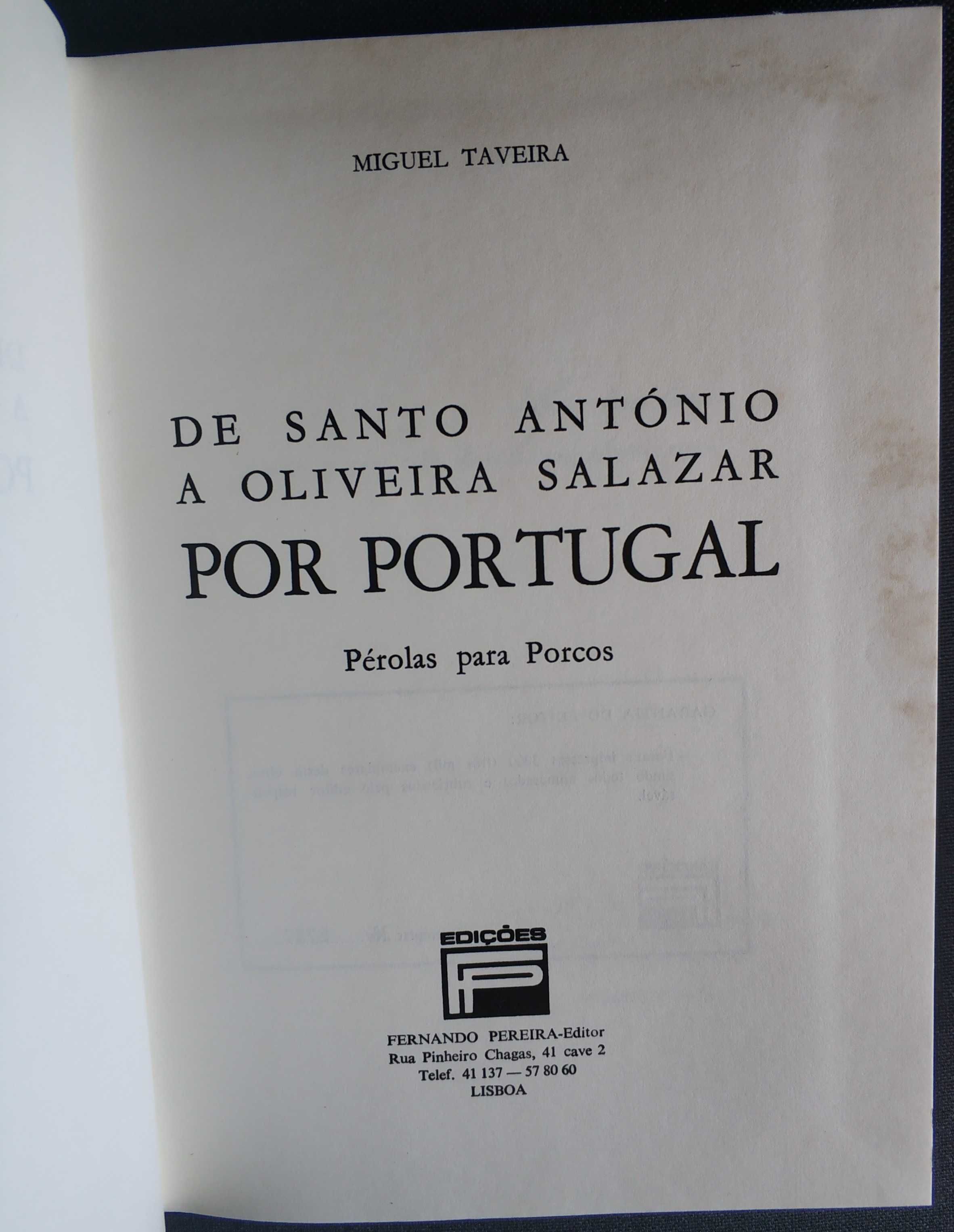 Livro "De Sto. António a Oliveira Salazar - Por Portugal"