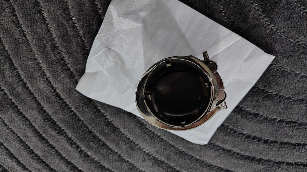 Końcówka wydechu owalna stal nierdzewna 115x95mm 2.5cala