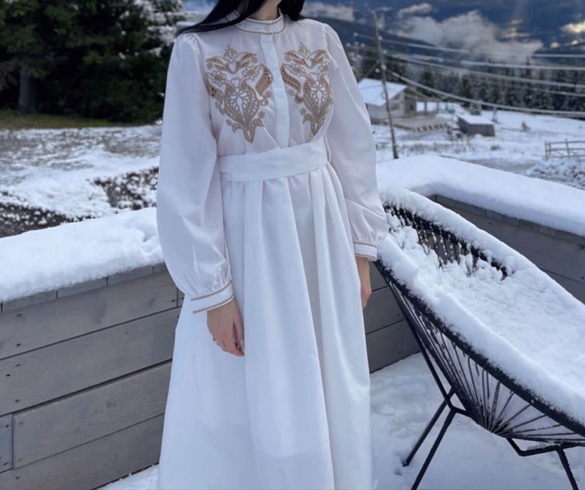 Плаття вишиванка білого кольору