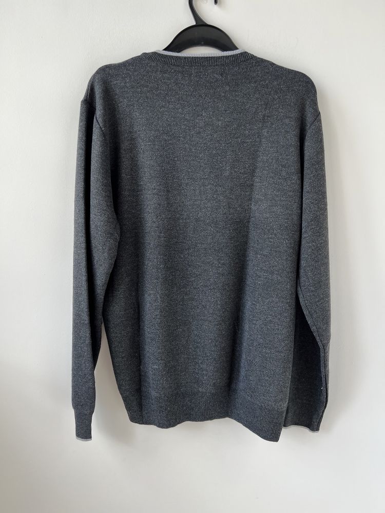Sweter męski szary r.L, XL,2XL,3XL
