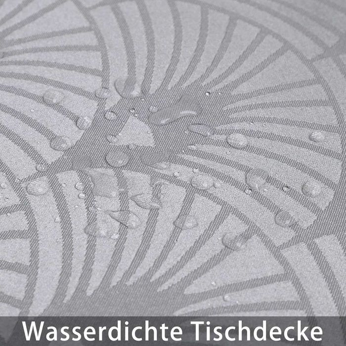 Obrus żakardowy, ochronny obrus do jadalni i hoteli, szary 132*178 cm