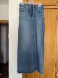 Calças de ganga Zara azul e brancas Pull &Bear