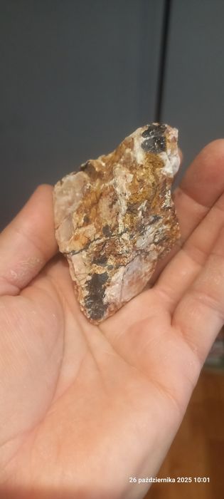 Minerały skamieniałości baryt, goethyt