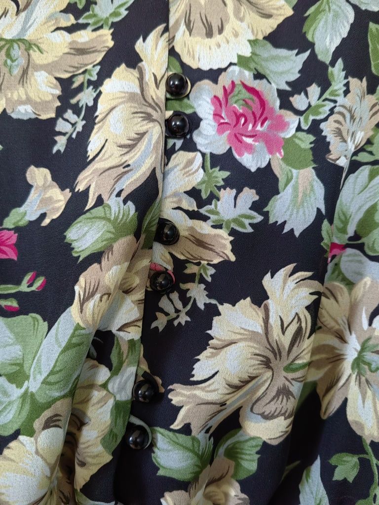 Vintage sukienka cottage w kwiaty