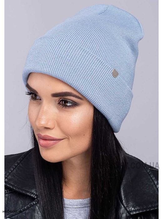 Женская шапка бини  и шарф кашемир