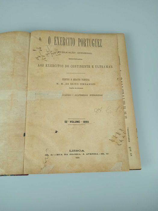 O Exercito Português - 1890 (periódico militar encadernado)