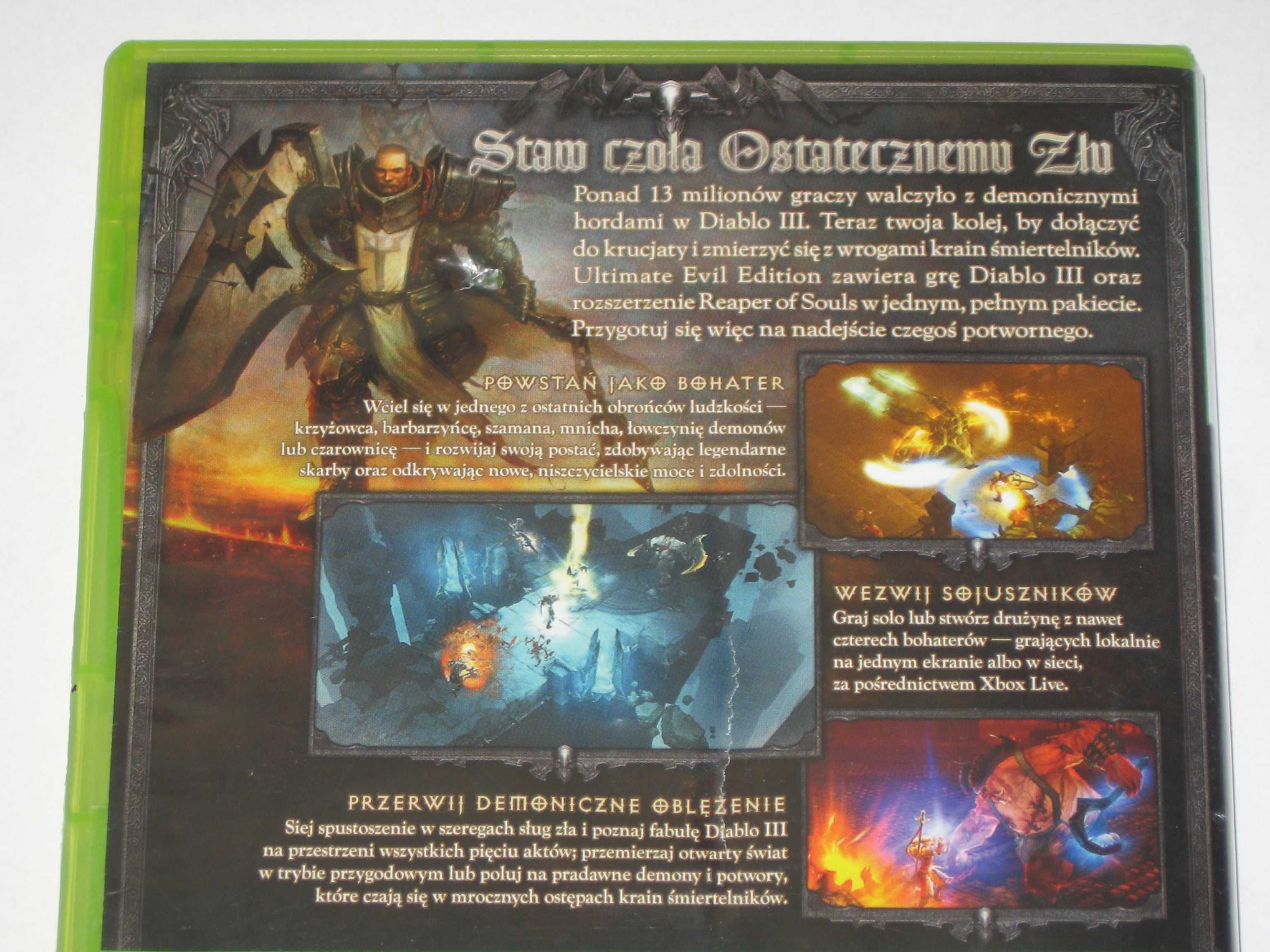 Gra Diablo 3 Diablo III Reaper of Souls XBOX360 bdb po polsku! xbox360