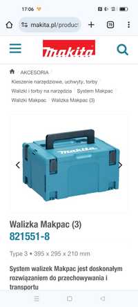 Makita walizka Makpac 3